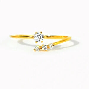 Story Jewellery Be You Multi-Stone Open Ring Size 7 NIB